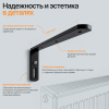 Прямой карниз для штор на скошенные окна, Черный 2 ряда. Для мансардных или диагональных окон