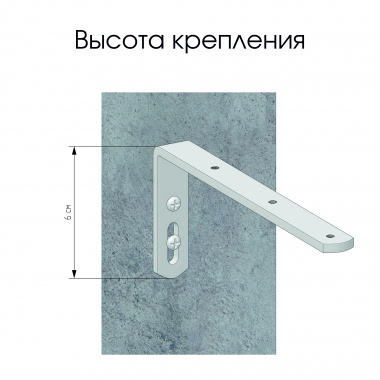 Прямой карниз для штор, однорядный, белый, с кронштейнами 15 см