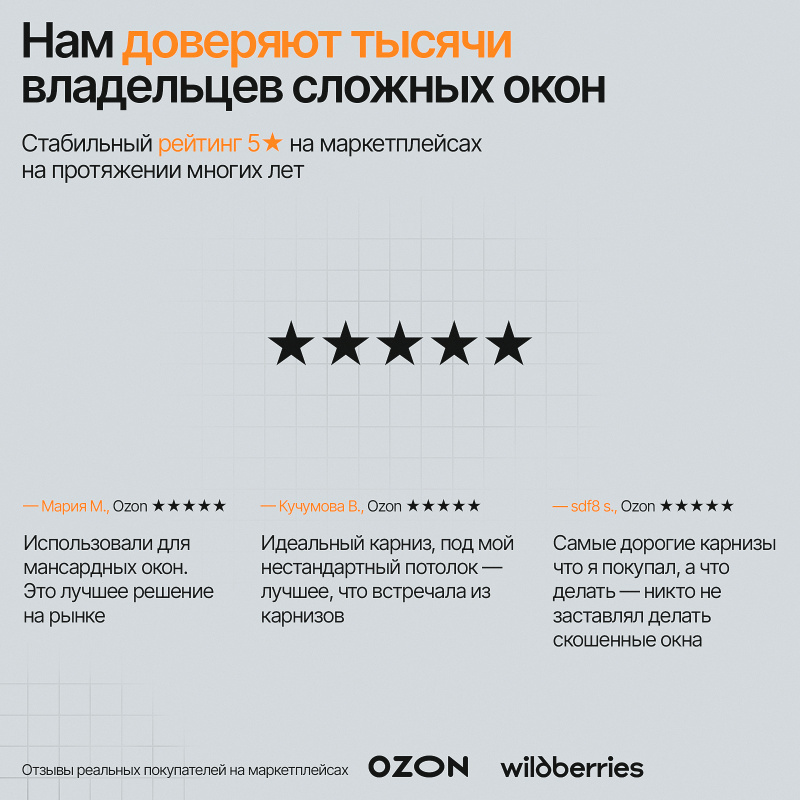Прямой карниз для штор на скошенные окна, Черный 2 ряда. Для мансардных или диагональных окон